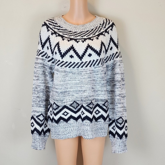 Wonderly Fair Isle Printed Long Sleeve  Sweater - Picture 4 of 12